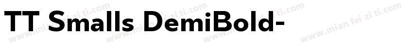TT Smalls DemiBold字体转换